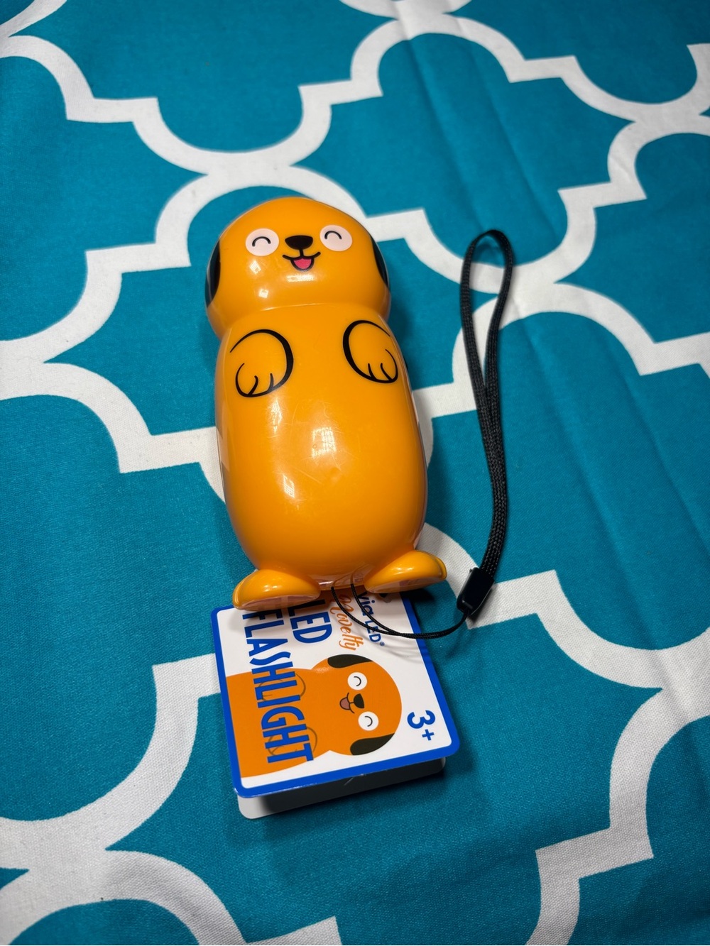 New Cute Orange Puppy LED Flashlight Novelty